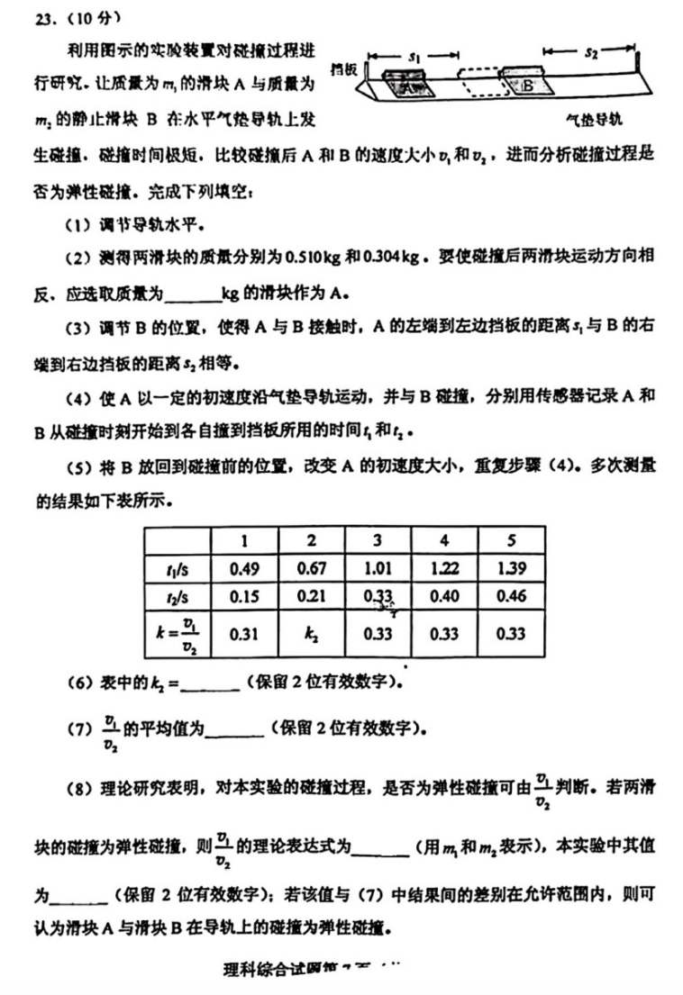 2022年全國乙卷高考數學(文科)試卷