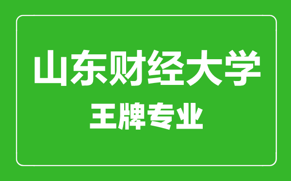山東財經(jīng)大學(xué)王牌專業(yè)有哪些,山東財經(jīng)大學(xué)最好的專業(yè)是什么