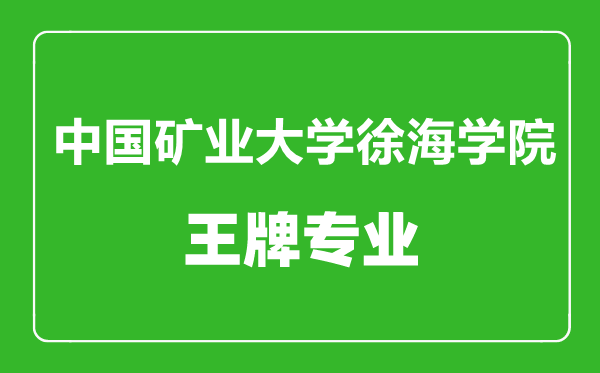 中國(guó)礦業(yè)大學(xué)徐海學(xué)院王牌專業(yè)有哪些,中國(guó)礦業(yè)大學(xué)徐海學(xué)院最好的專業(yè)是什么