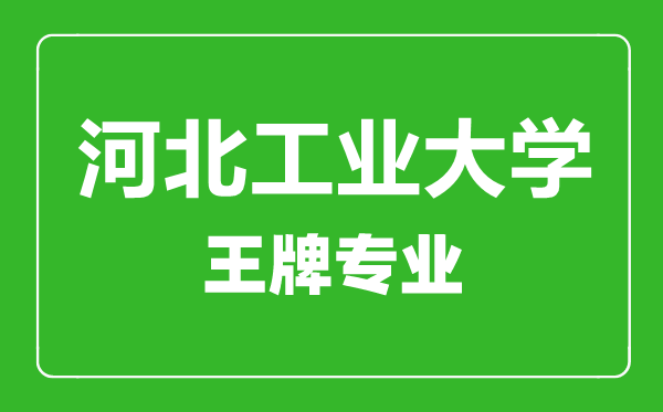 河北工業(yè)大學(xué)王牌專(zhuān)業(yè)有哪些,河北工業(yè)大學(xué)最好的專(zhuān)業(yè)是什么