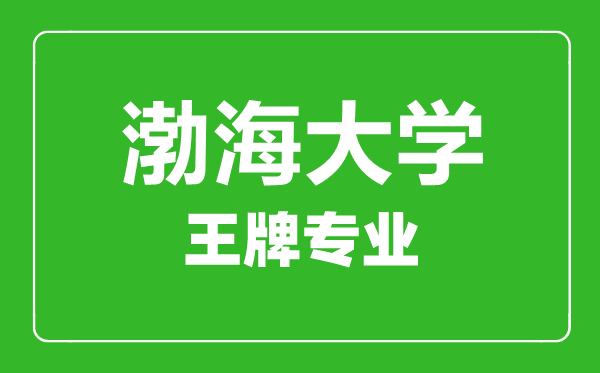 渤海大學王牌專業(yè)有哪些,渤海大學最好的專業(yè)是什么