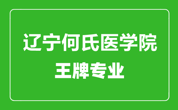 遼寧何氏醫(yī)學(xué)院王牌專業(yè)有哪些,遼寧何氏醫(yī)學(xué)院最好的專業(yè)是什么