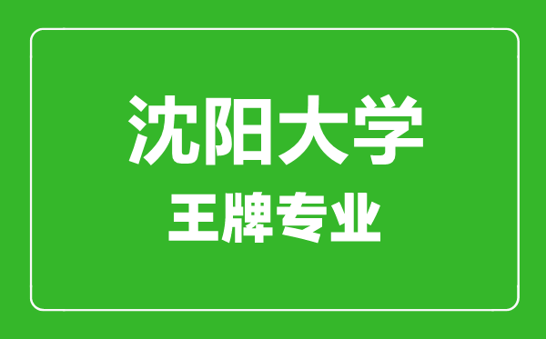 沈陽(yáng)大學(xué)王牌專(zhuān)業(yè)有哪些,沈陽(yáng)大學(xué)最好的專(zhuān)業(yè)是什么