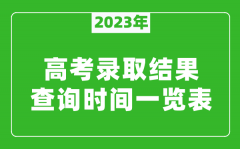 <b>2023年高考錄取結(jié)果什么時(shí)候公布_高考錄取結(jié)果查詢時(shí)間一覽表</b>