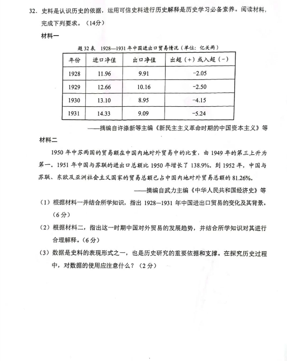 2023年廣東中考歷史試卷真題及答案