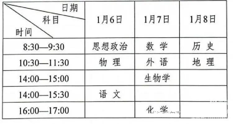 2024年黑龍江普高學(xué)業(yè)水平考試具體時間安排