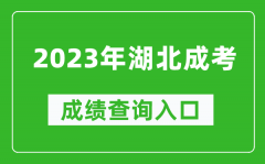 2023年湖北成考成績查詢入口網址（http://www.hbea.edu.cn/）