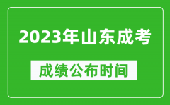 2023年山東成考成績(jī)公布時(shí)間_山東成考分?jǐn)?shù)多久能出來