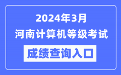 2024年3月河南計算機等級考試成績查詢?nèi)肟冢╤ttps://www.neea.edu.cn/）