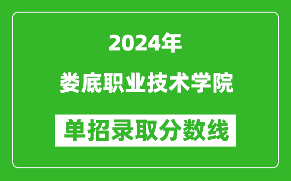 2024年婁底職業(yè)技術(shù)學(xué)院單招錄取分?jǐn)?shù)線