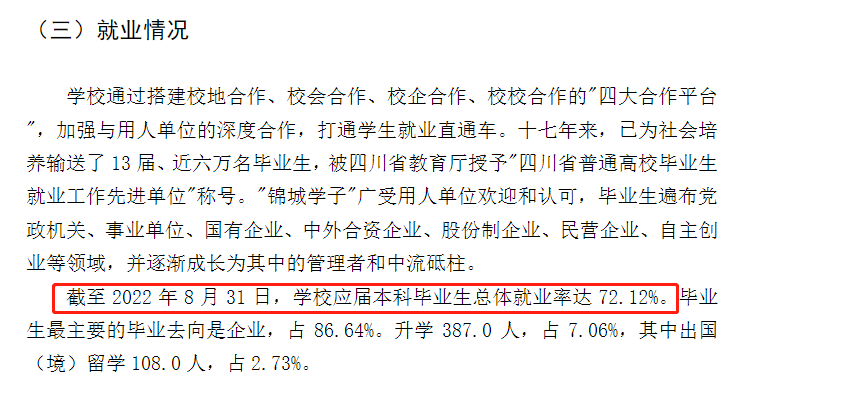 成都錦城學(xué)院就業(yè)率怎么樣,就業(yè)前景好嗎？