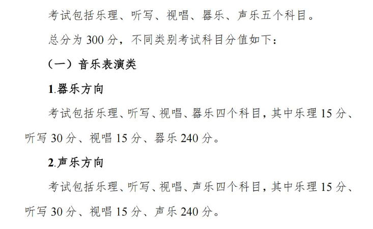 2024年湖南藝術統(tǒng)考滿分是多少,湖南藝考科目及分值