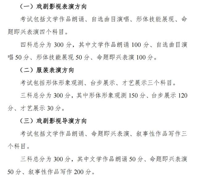 2024年湖南藝術統(tǒng)考滿分是多少,湖南藝考科目及分值