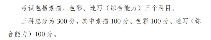 2024年湖南藝術統(tǒng)考滿分是多少,湖南藝考科目及分值