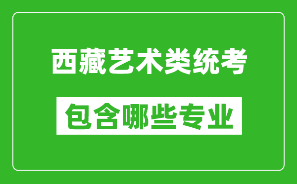 西藏藝術(shù)類統(tǒng)考包含哪些專業(yè)？