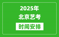2025年北京藝考時間具體是什么時候？