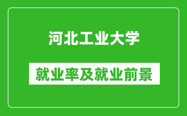 河北工業(yè)大學(xué)就業(yè)率怎么樣,就業(yè)前景好嗎？