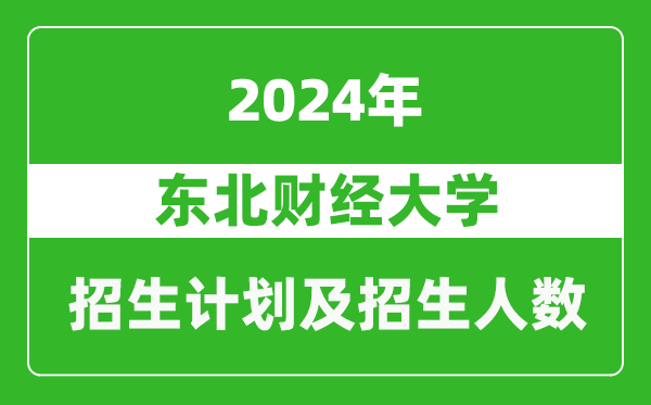東北財(cái)經(jīng)大學(xué)2024年在河南的招生計(jì)劃和招生人數(shù)