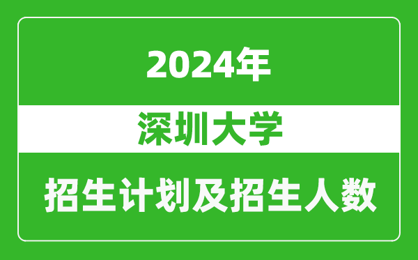 深圳大學(xué)2024年在河南的招生計(jì)劃和招生人數(shù)