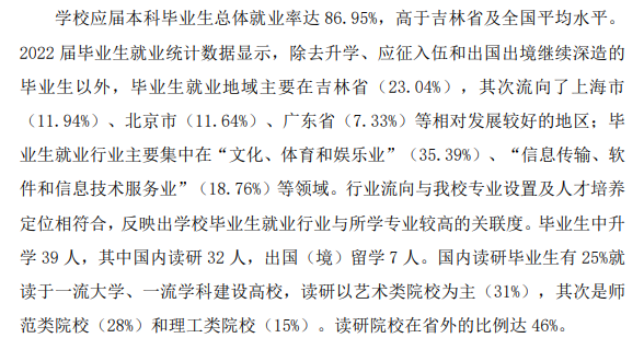 吉林動畫學(xué)院就業(yè)率怎么樣,就業(yè)前景好嗎？