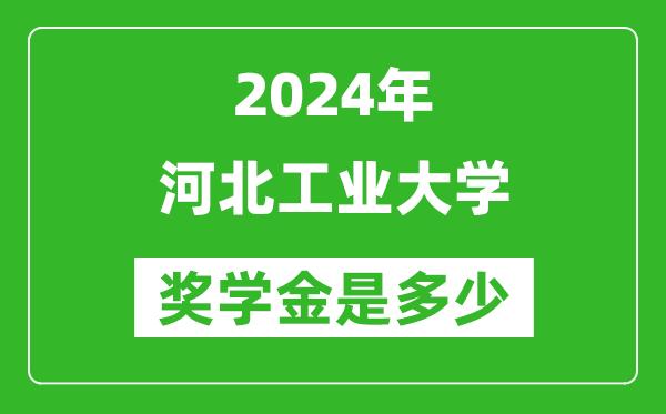 2024年河北工業(yè)大學(xué)獎學(xué)金多少錢,覆蓋率是多少？