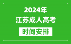 2024年江蘇成人高考時間安排_江蘇成考具體時間安排表