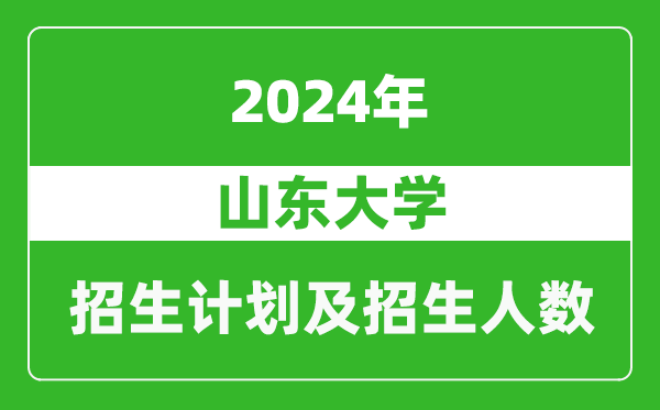 山東大學(xué)2024年在黑龍江的招生計劃及招生人數(shù)