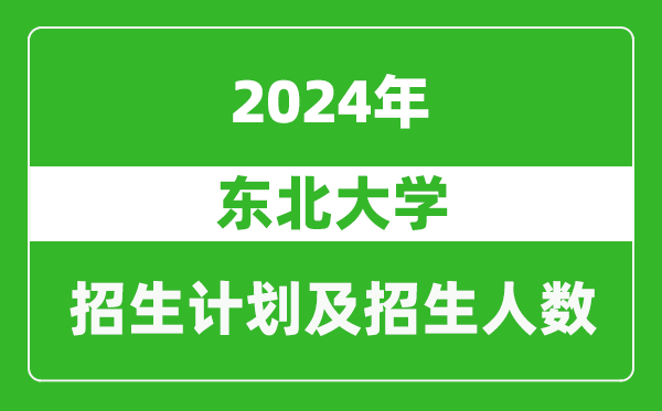 東北大學(xué)2024年在云南的招生計(jì)劃及招生人數(shù)