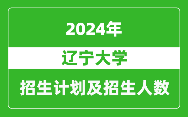遼寧大學2024年在云南的招生計劃及招生人數(shù)
