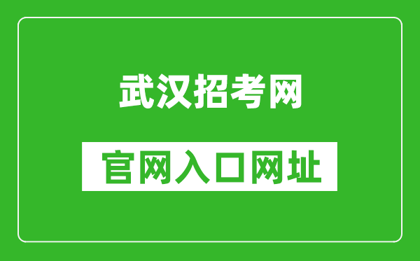 武漢招考網(wǎng)官網(wǎng)入口網(wǎng)址:https://www.whzkb.cn/