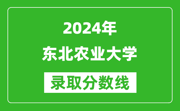 2024湖南高考多少分可以上東北農(nóng)業(yè)大學(xué)（含分?jǐn)?shù)線、位次）