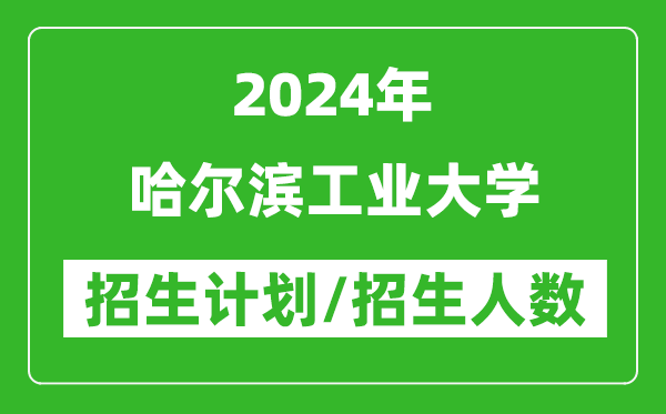 2024年哈爾濱工業(yè)大學(xué)各省招生計(jì)劃及各專業(yè)招生人數(shù)是多少