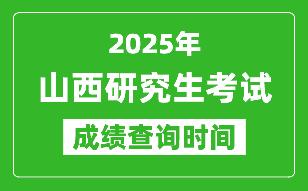 2025年山西考研成績(jī)查詢時(shí)間,山西2025考研什么時(shí)候查分