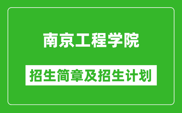 南京工程學(xué)院2025年招生簡章,各省高考招生計劃人數(shù)一覽表