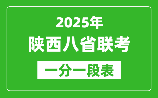 2025年陜西八省聯(lián)考一分一段表,成績一分段統(tǒng)計表