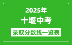 2025年十堰中考錄取分數線一覽表(含歷年分數線)