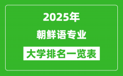 全國(guó)朝鮮語專業(yè)最好的大學(xué)排名一覽表（2025最新）