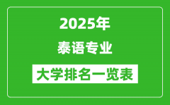全國(guó)泰語專業(yè)最好的大學(xué)排名一覽表（2025最新）