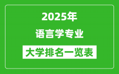 全國(guó)語言學(xué)專業(yè)最好的大學(xué)排名一覽表（2025最新）