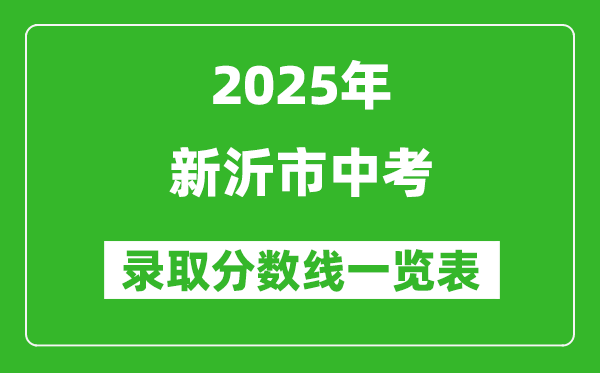 2025年新沂市中考錄取分?jǐn)?shù)線一覽表(含歷年分?jǐn)?shù)線)