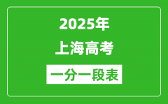 2025年上海高考一分一段表_考生高考成績分布表