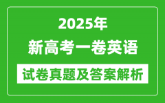 2025年新高考一卷英語試卷真題及答案解析(完整版)