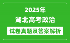 2025年湖北高考政治試卷真題及答案解析(完整版)