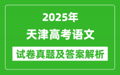 2025年天津高考語(yǔ)文試卷真題及答案解析(完整版)