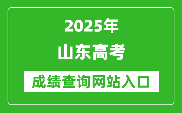 2025山東高考成績查詢系統(tǒng)登錄入口（https://www.sdzk.cn/）